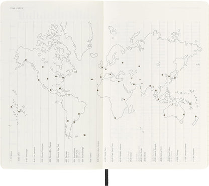 Moleskine Monthly Planner 2023, 12-Month Diary, Monthly Notebook with Soft Cover, Large Size 13 x 21 cm, Colour Black Soft Large Black
