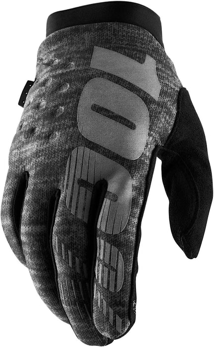 100% Brisker Cold Weather Glove Black / Grey L