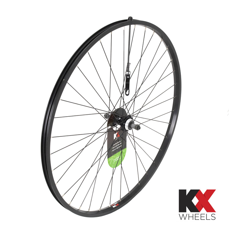 KX Hybrid 700C Singlewall Q/R Screw On Wheel Rim Brake (Rear) - Silver