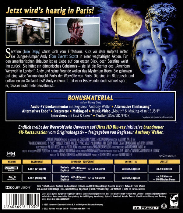 An American Werewolf in Paris (4K Ultra HD Blu-ray + Blu-ray) (UHD)