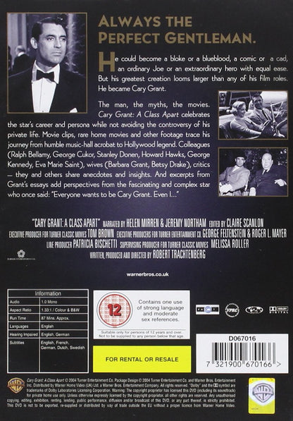 Cary Grant`s A Class Apart DVD