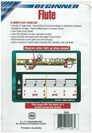 BEGINNER FLUTE: DVD WITH 72 PAGE BOOKLET