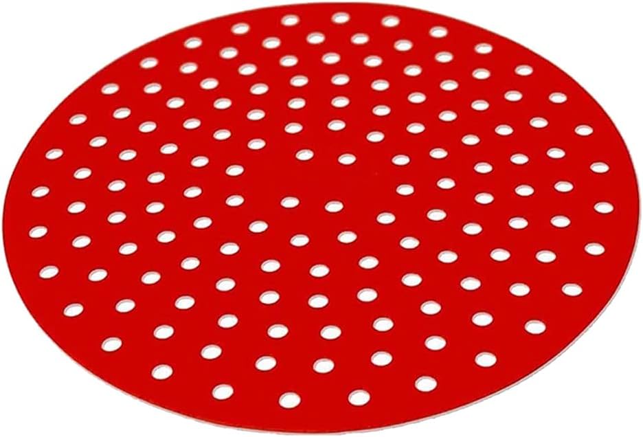 Swagell 4 Packs 8 Inch Reusable Round Liners,Non-Stick Silicone Basket Streamer Mats Accessories 20.3cm