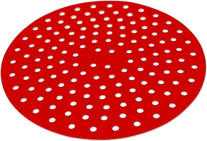 Swagell 4 Packs 8 Inch Reusable Round Liners,Non-Stick Silicone Basket Streamer Mats Accessories 20.3cm
