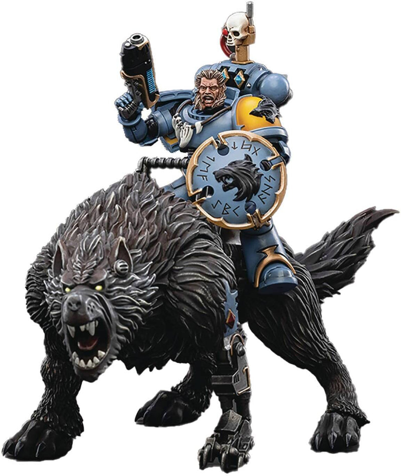 Bloomage Joytoy Tech - Joytoy Warhammer 40,000 - Space Wolves Thunderwolf Cavalry Frode 1/18 Figure (Net)