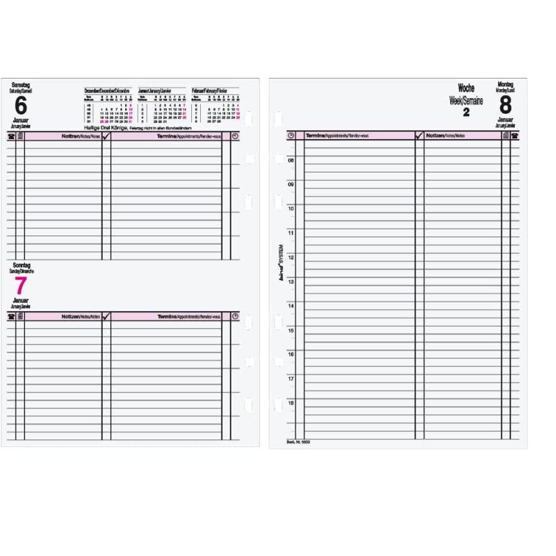 bind Calendar insert 2023, 1 day/1 page, DIN A5
