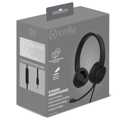 Celly SWHeadset Headphone Earphone 3.5mm Connector Black