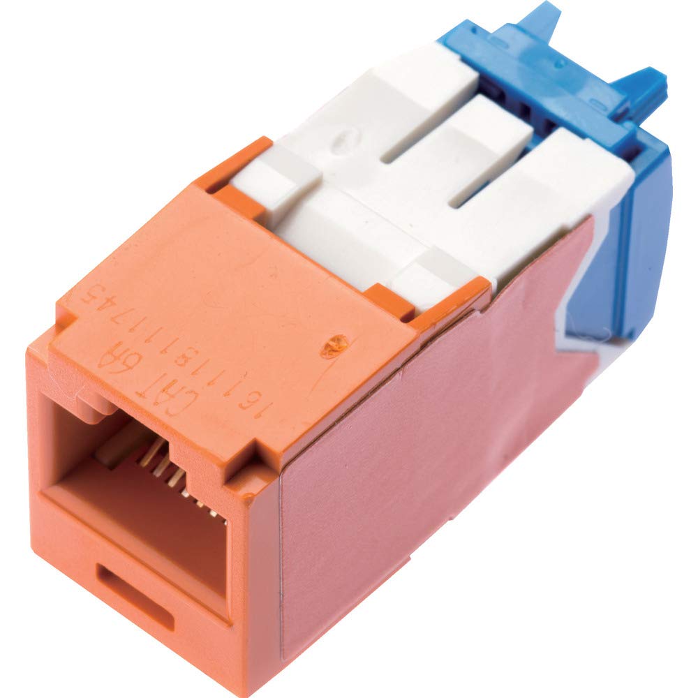 Panduit CJ6X88TGOR Category-6A 8-Wire TG-Style Jack Module, Orange