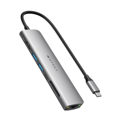 HyperDrive Slab 7-In-1 USB-C Hub - Grey Standard