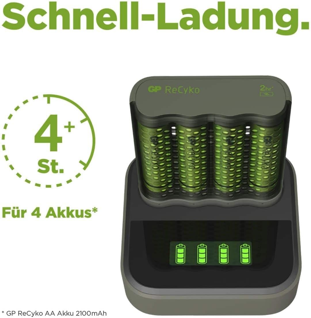 GP ReCyko USB-Akku-Ladegerat mit Docking Station