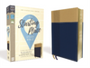 NIV, Starting Place Study Bible (An Introductory Study Bible), Leathersoft, Navy/Tan, Comfort Print
