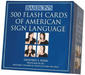 500 Flash Cards of American Sign Language
