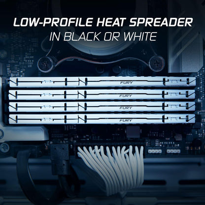Kingston FURY Beast White XMP 16GB 6000MT/s DDR5 CL40 DIMM Desktop Gaming Memory Single Module - KF560C40BW-16
