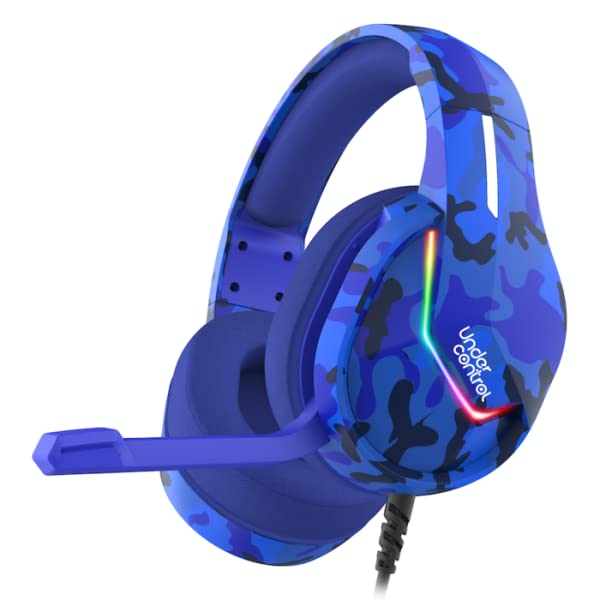 LIGHT UP BLUE CAMO HEADSET