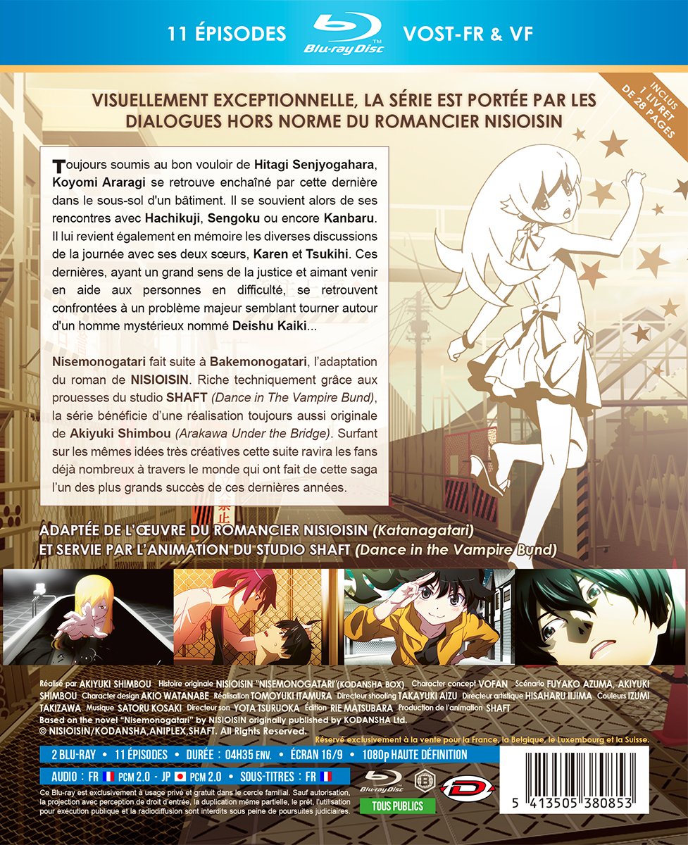 Unbekannt NISEMONOGATARI - Intégrale - Coffret Blu-Ray + Livret - Edition Saphir