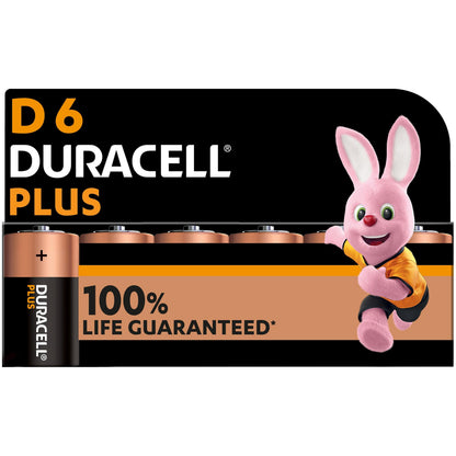 Anand - Duracell Plus D Alkaline Batteries (Pack 6) MN1300B6PLUS