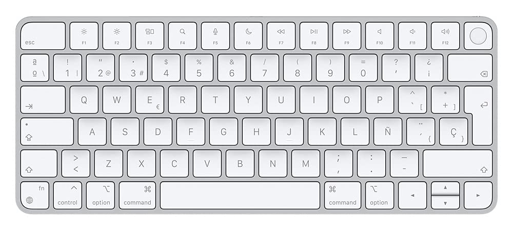 Apple Magic Keyboard With Touch Id - Keyboard - Bluetooth, Usb-C - Qwerty - Spanish