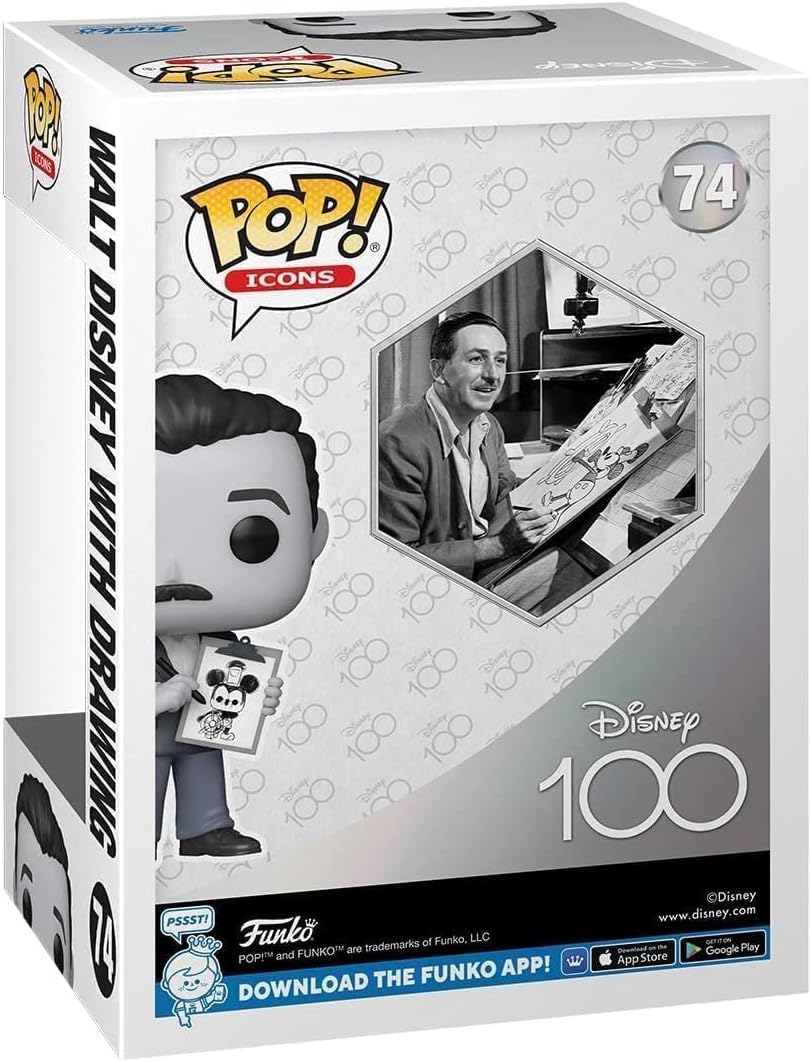 Funko Pop! Icons: Disney 100 - Walt Disney with Drawing