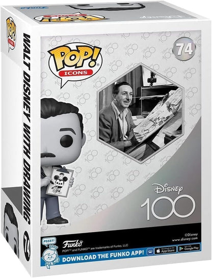 Funko Pop! Icons: Disney 100 - Walt Disney with Drawing