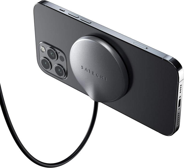 Satechi USB-C Magnetic Wireless Charging Cable (Magnetic Wireless Charger) - Compatible with iPhone 14 Pro Max/14 Pro/14/14 Plus, iPhone 13 Pro Max/13 Pro/13/13 Mini, 12 Pro Max/12 Pro/12/12 Mini