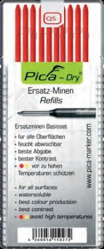 Pica Pica-Dry Fallminen rot 2,8 mm, 10 St.