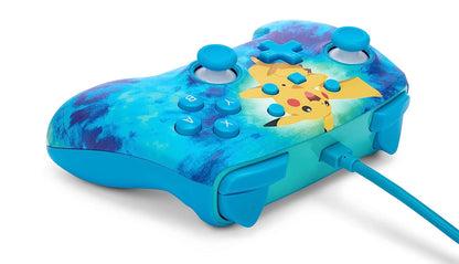 Verbesserter kabelgebundener PowerA-Controller für Nintendo Switch – Tie Dye Pikachu