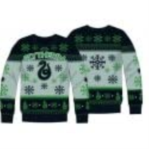 cotton division Harry Potter Slytherin Men's Christmas Jumper (S) Black