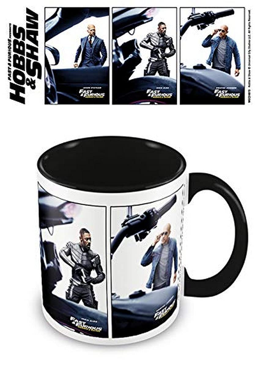 Fast and Furious presents: Hobbs & Shaw MGC25668 11Oz Inner Mug, Ceramic, 11 Fluid_Ounces, Multi-Coloured
