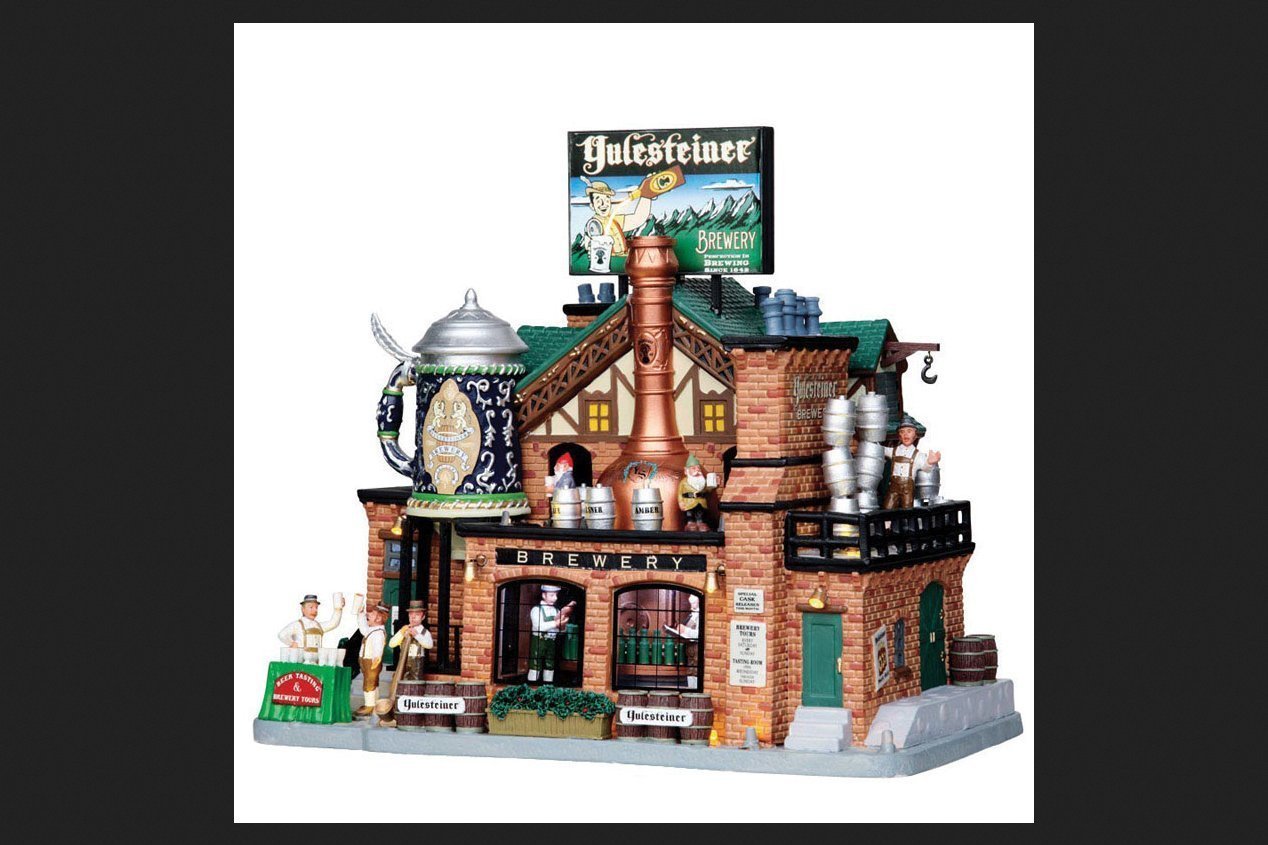 Lemax Village Collection Yulesteiner Brewery, with 4.5V Adaptor (AA)