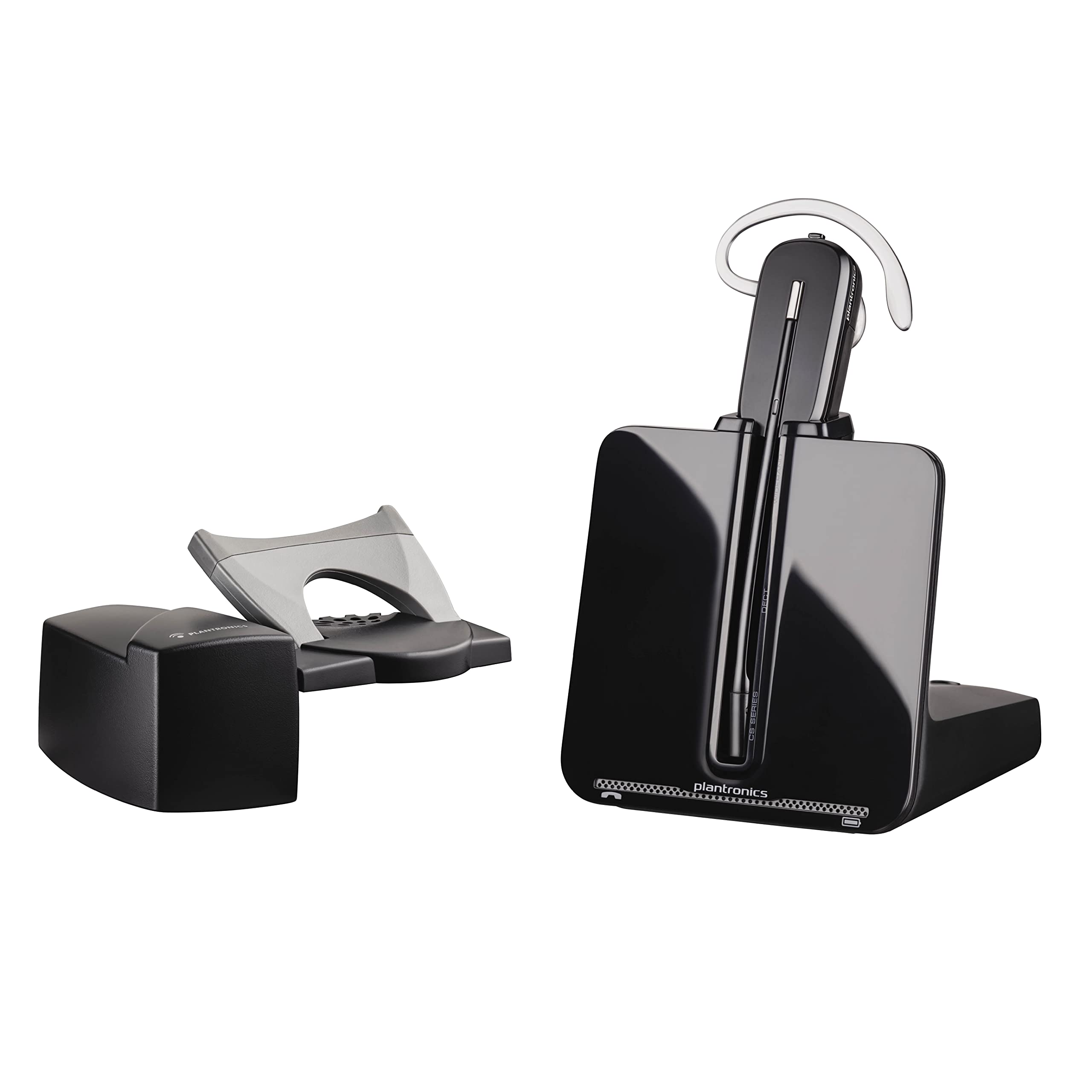 Plantronics - CS540 Wireless DECT Headset with HL-10 Lifter (Poly) & 84605-01 Spare Headband Over the Head Assembly for WH500/W440/W740/W745/CS540, Black With Lifter HL10 + Spare Headband