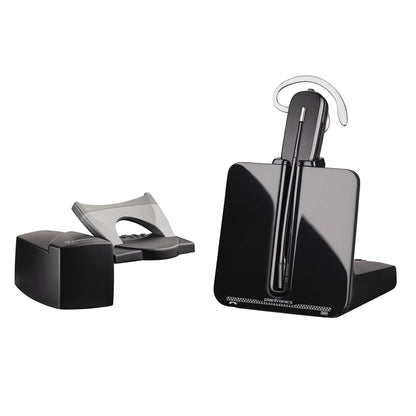 Plantronics - CS540 Wireless DECT Headset with HL-10 Lifter (Poly) & 84605-01 Spare Headband Over the Head Assembly for WH500/W440/W740/W745/CS540, Black With Lifter HL10 + Spare Headband