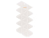 Fiskars 3D Paper Jewel, Geode template, For Creating 3D Shapes, Plastic, White, 1059566 Geode Stencil