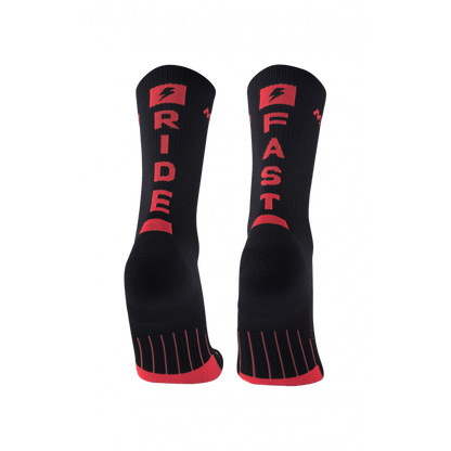 M2O Rf Crew Plus Compression Sock Black/Red M