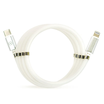 Celly USBCLIGHTMAGWH USB-C to Lightning Cable, Magnetic, 1M, White