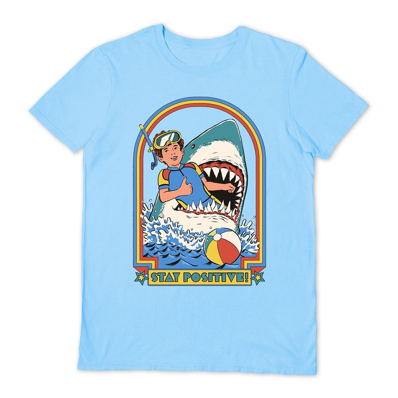 Steven Rhodes (Stay Positive) *Not available in the UK* Light Blue Short Sleeve