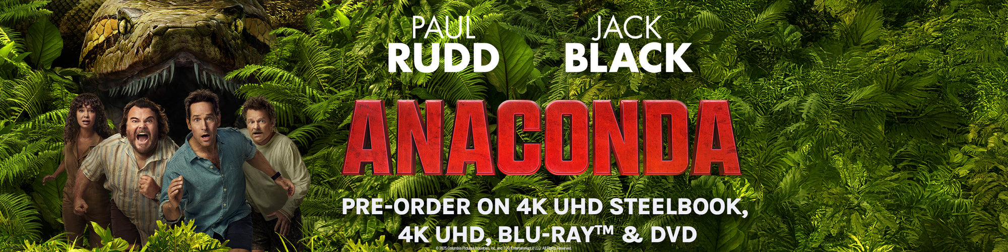 Anaconda 2025 4K UHD steelbook, 4K UHD, Blu-ray & DVD Pre-Orders