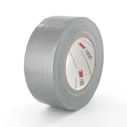 3M 1900 Value Duct Tape Silver-Grey Duct Tape for all Repairing, Labelling and Sealing Jobs, 50 mm x 50 m, 1 x Roll of Duct Tape Silver 50 mm Value Duct Tape