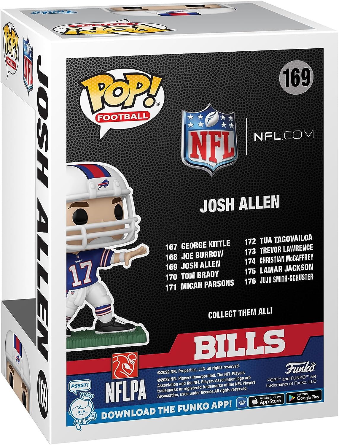 Funko POP! NFL: Bills - Josh Allen - (Away) - Collectable Vinyl Figure - Gift Idea - Official Merchandise - Toys for Kids & Adults - Sports Fans - Model Figure for Collectors and Display