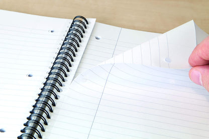 Hamelin - Cambridge Notebook A4 Recycled Card Cover Wirebound Ruled Margin 100 Pages (Pack 5) 400020196