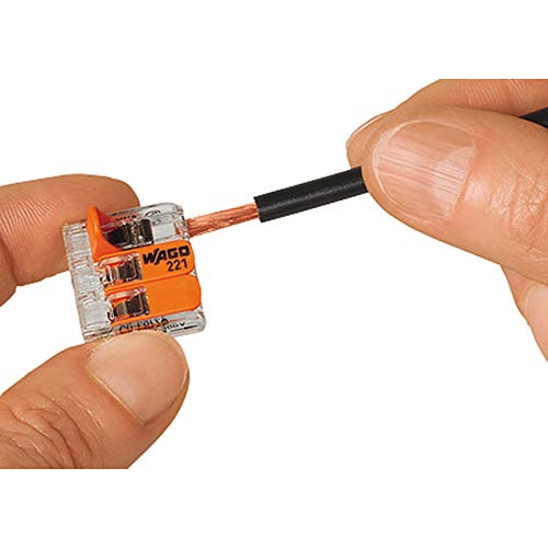 Wago 221-412 wire connector Cage Clamp Orange, Transparent