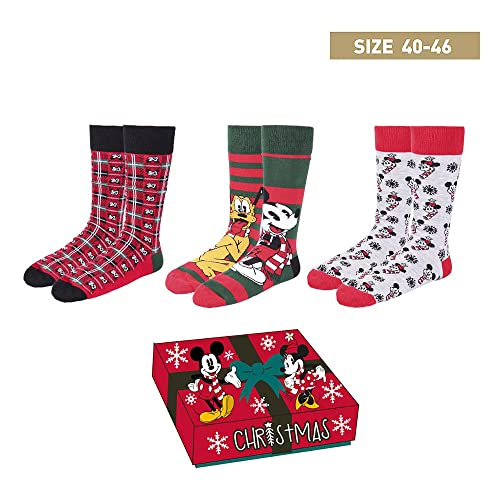 DISNEY - Mickey - 3 Pairs Socks Pack (Size 40-46)