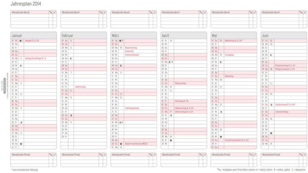 Chronoplan 50274 Calendar Insert 2024, Year Planner in A5 Format (148 x 210 mm), Replacement Calendar, Ideal for Clear Year Planning, Multi-Hole, for Unfolding (with Leporello Fold), White 2024 DIN A5