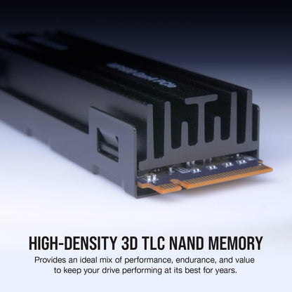 Corsair Force Series MP600 1TB M.2 NVMe PCIe x4 Gen4 SSD (Sequential Read Speeds of up to 4,950 MB/s and Write Speeds of up to 4,000 MB/s, High-Density 3D TLC NAND) Black 1 TB