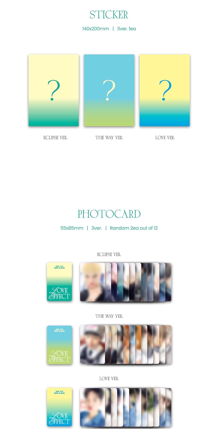 Love Effect - Random Cover - incl. 96pg Photobook, 12pg Lyric Book, Sticker, 2 Photocards, 4-Cut Photo, Love Medical Certificate, Message Card + Folded Poster