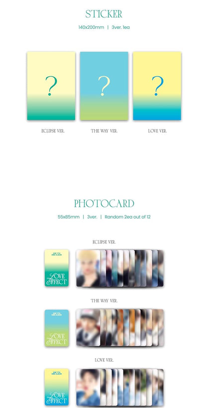 Love Effect - Random Cover - incl. 96pg Photobook, 12pg Lyric Book, Sticker, 2 Photocards, 4-Cut Photo, Love Medical Certificate, Message Card + Folded Poster