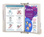 Tarifold Fr 414502- Sterifold Antimicrobial Wall Kit with 10 Swivel Pockets A4 Document Holder, White Frame