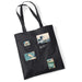 Ashmolean Vintage Collage Tote Bag 40 x 36cm Black