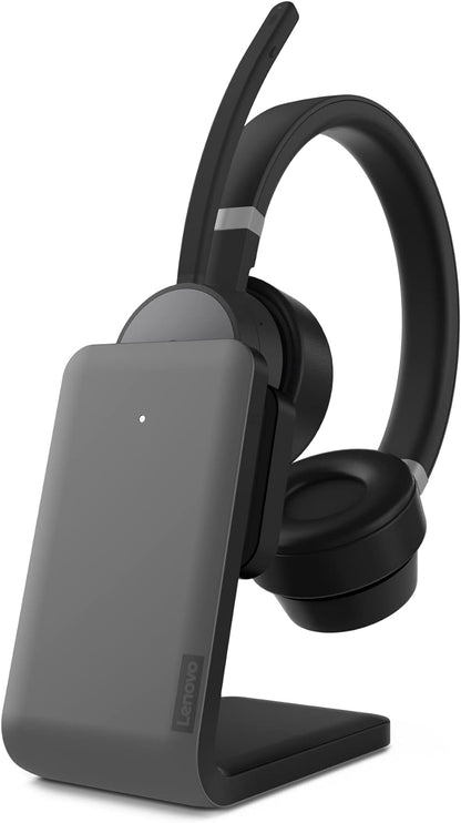 Lenovo Go - Headset - on-ear - Bluetooth - wireless, wired - active noise cancelling - USB-C - thunder black - Certified