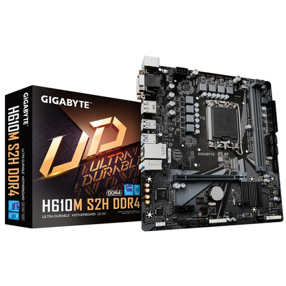 Gigabyte H610M S2H DDR4 motherboard Intel H610 Express LGA 1700 micro ATX