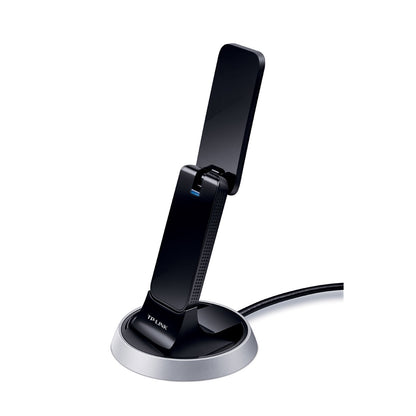 TP-Link AC1900 High Gain Wireless Dual Band USB Adapter for PC, Desktop, Laptop and Tablet (Supports Windows XP/7/8/8.1/10/11, OS X (10.9–10.13), Beamforming Technology, WPS Button) (Archer T9UH) AC1900 Mbps High Gain